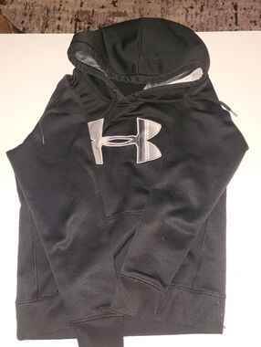 Under Armour Black Hoodie with Light Gray Logo